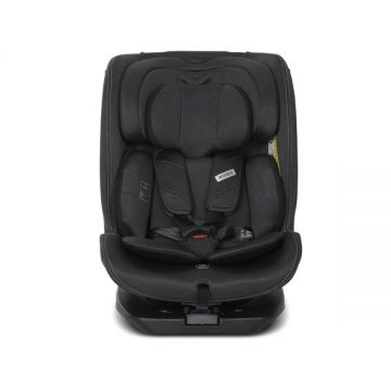 Scaun auto pentru copii Lorelli Rodeo Black i-Size, isofix, rotativ, protectie SPS la impact lateral, 0 luni-12 ani, 40-150 cm