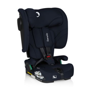 Scaun auto pliabil, Lionelo, Nelly, i-Size, 76- 150 cm, Tetiera reglabila in 15 pozitii, Spatar reglabil in 4 pozitii, Sisteme de fixare Isofix si Top Tether, Sezut lat si confortabil, Conform cu ECE R129, Albastru