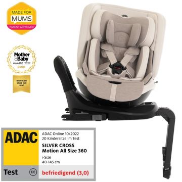 Scaun auto rotativ 360 Silver Cross Motion 2 All Size Almond i-Size