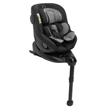 Scaun auto rotativ cu baza isofix Chicco Seat 105 i-Size, Posh Black, 40-105cm, de la nastere pana la 4 ani