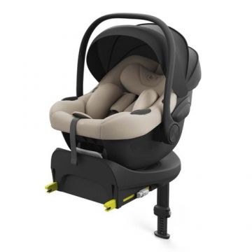 Scoica auto Kinderkraft I-Lite cu baza Endura Safe Fx, R129, 0 - 13kg, Negru/Bej