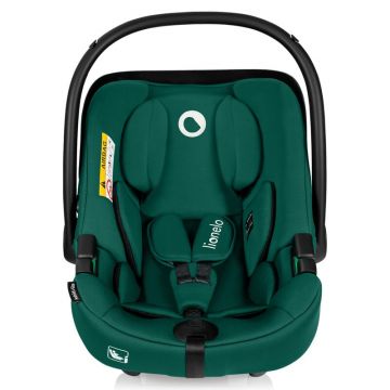 Scoica auto Lionelo i-Size Astrid Verde, include baza Isofix, 0-13 Kg, 40-87 cm, maner si capotina reglabile, protectie laterala avansata, Testat ADAC, Conform cu R129