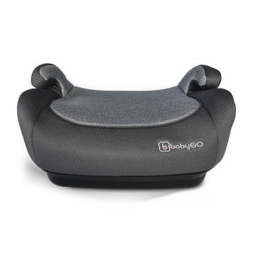 BabyGo - Scaun auto Booster Melange Gray, 125-150 cm