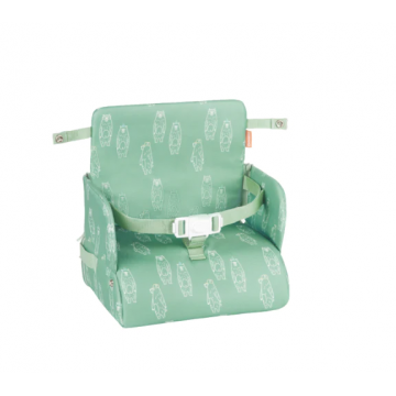 Badabulle- Booster pliabil Nomad Verde cu Ursuleti