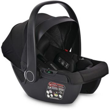 Cosulet Auto pentru Copii Aria Luxe Panou de Ventilatie Tetiera Reglabila Maner Reglabil 0-15 Luni 40-87Cm Black Jasper