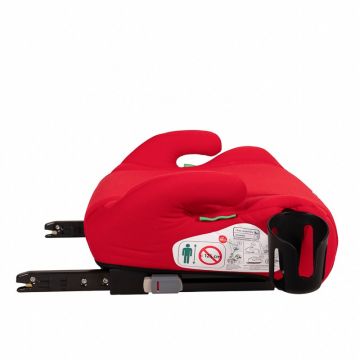 Inaltator auto cu isofix Buf Boof iSize Hero omologat R129 125-150 cm sau 22-36 kg Rosu