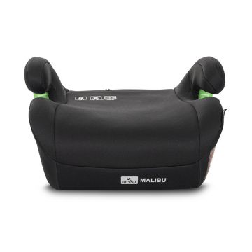 Inaltator auto cu isofix Lorelli Malibu Black 6-12 ani, 125-150 cm, cu conectori pentru ghidaj