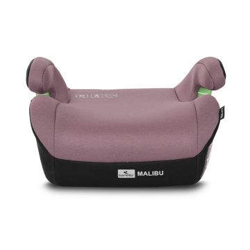Inaltator auto cu isofix Lorelli Malibu Pink 6-12 ani, 125-150 cm, cu conectori pentru ghidaj