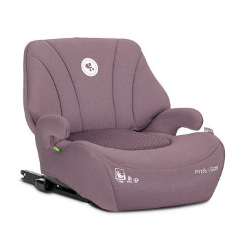 Inaltator auto pentru copii Lorelli Pyxis Pink 125-150 cm, i-Size, isofix, booster cu spatar detasabil, 6-12 ani