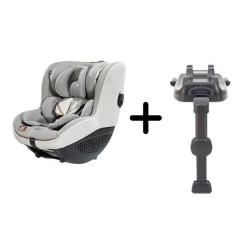 Joie - Set scaun auto i-Quest Signature Oyster, 40-105 cm + Baza i-Size i-Base LX 2