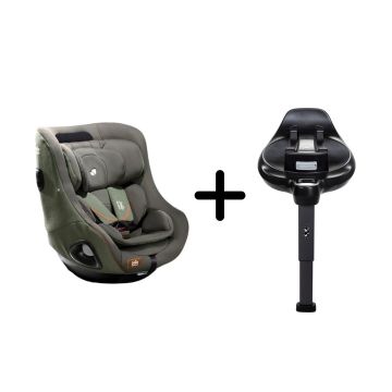Joie - Set scaun auto rotativ i-Harbour Signature Pine, 40-105 cm + Baza i-Size i-Base Encore, testat ADAC