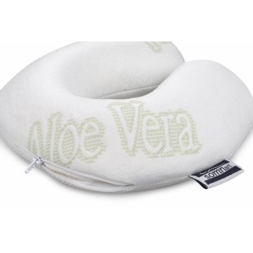 Perna de calatorie Somnart Memory Aloe Vera cu spuma de memorie si husa detasabila