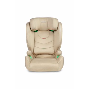 Scaun auto 2in1 cu isofix Caretero Nimbus Camel 100-150 cm i-Size cu spatar reglabil si detasabil,utilizare doar inaltator,certificat R129,tetiera reglabila,ghidaje centuri