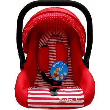 Scaun auto Baby Care Pro Rosu 0-13 kg, maner reglabil, captuseala confortabila, Omologare R-129 i-Size