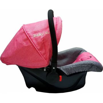 Scaun auto Baby Care Pro Roz 0-13 kg, maner reglabil, captuseala confortabila, Omologare R-129 i-Size