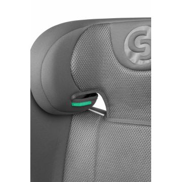Scaun auto copii 2in1 Caretero Breezy Fix Grey I-Size 100-150 cm,fixare cu isofix,tetiera reglabila,spatar detasabil,sistem de ventilatie BreezeCool