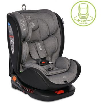 Scaun Auto Copii Ares Isofix i-Size Rotativ 360 Grade 40-150CM 0 Luni - 12 Ani Gri