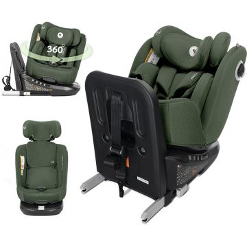 Scaun Auto Copii Auriga i-Size Isofix Anti Rebound Bar Rotativ 360 Grade SPS 0 Luni - 12 Ani 40-150CM Verde