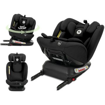 Scaun Auto Copii Capella i-Size Isofix Rotativ 360 Grade 0 Luni - 12 Ani 40-150CM Maxim 36CM Negru