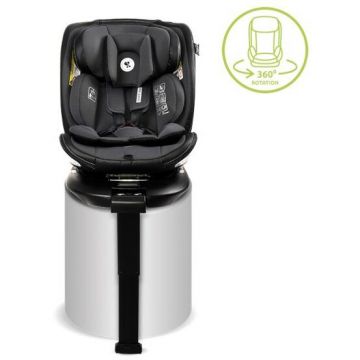 Scaun Auto Copii Estate i-Size Isofix Baza Rotativa Picior de Sprijin 0 Luni-12 Ani 40-150CM Gri