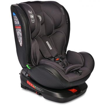 Scaun Auto Copii Nebula i-Size Isofix Baza Rotativa 0 Luni - 12 Ani 40-150CM Maxim 36KG Negru