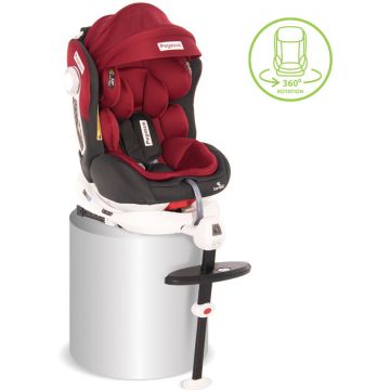 Scaun Auto Copii Pegasus Isofix Rotativ 360 Grade 0-12 Ani Maxim 36KG Rosu/Negru