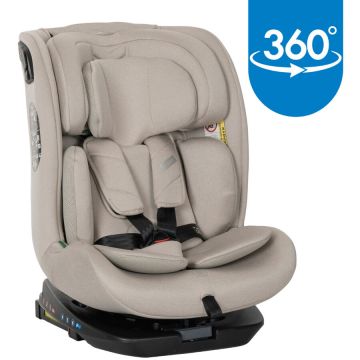 Scaun Auto Copii Rodeo i-Size Isofix Rotativ 0 Luni-12 Ani 40-150CM Max 36KG Bej