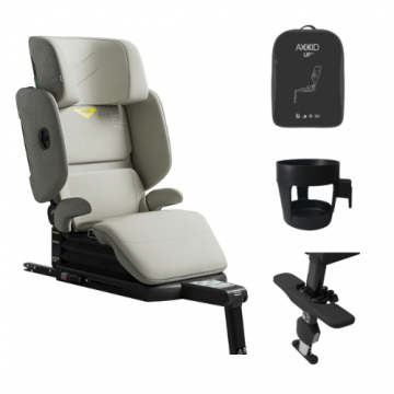 Scaun auto inaltator Axkid UP Glaciar Beige + Accesorii