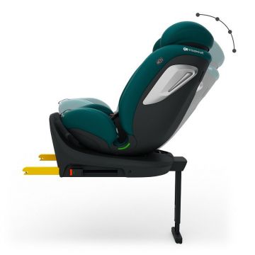Scaun auto KinderKraft I-360 2 Plus Green 40-150 cm sistem isofix si picior de sustinere, rotatie 360, protectie laterala SPS