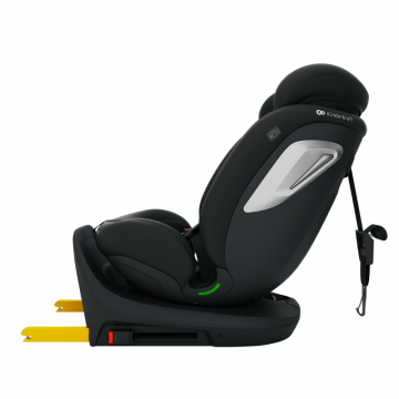 Scaun auto Kinderkraft I-Grow 2 Plus Black 40-150 cm, cu rotatie 360, tetiera reglabila, sistem Isofix si Top Tether