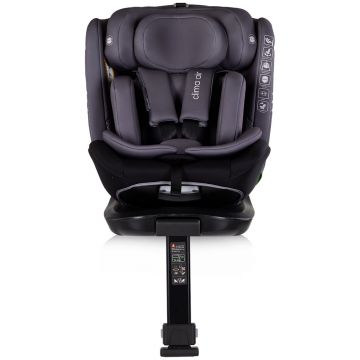 Scaun auto pentru copii Chipolino Clima Air Anthracite I-Size 40-150 cm cu sistem isofix si sezut rotativ