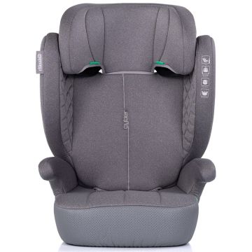 Scaun auto pentru copii Chipolino Cyber Platinum 100-150 cm I-Size, husa detasabila, tetiera reglabila