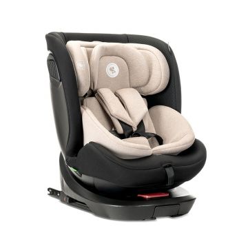 Scaun auto pentru copii Concord Pro Beige 40-150 cm, isofix, picior de sprijin, rotativ 360, cu perna de calatorie, 0 luni-12 ani