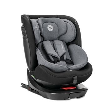 Scaun auto pentru copii Concord Pro Grey 40-150 cm, isofix, picior de sprijin, rotativ 360, cu perna de calatorie, 0 luni-12 ani