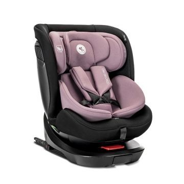Scaun auto pentru copii Concord Pro Pink 40-150 cm, isofix, picior de sprijin, rotativ 360, cu perna de calatorie, 0 luni-12 ani