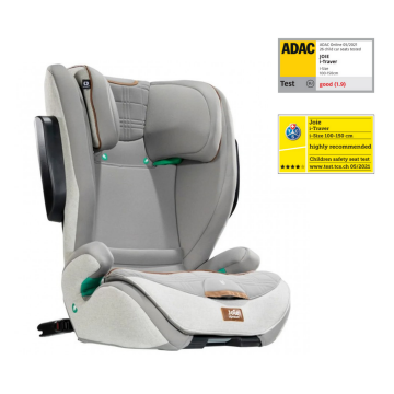 Scaun auto pentru copii Joie i-Traver Signature Oyster, 100 - 150 cm, testat ADAC si testat Suplimentar la impact lateral, frontal si din spate