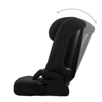 Scaun auto pentru copii Kinderkraft Comfy Black, 75-150 cm, i-size, tetiera reglabila, SPS, spatar reglabil si detasabil