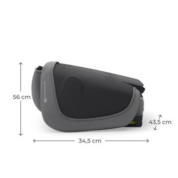 Scaun auto pentru copii Kinderkraft Unity2 Grey 100-150 cm, pliabil, i-size, spatar reglabil, tetiera ajustabila