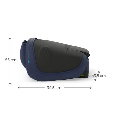 Scaun auto pentru copii Kinderkraft Unity2 Navy 100-150 cm, pliabil, i-size, spatar reglabil, tetiera ajustabila