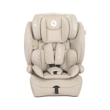 Scaun auto pentru copii Lorelli Rio Beige i-Size, isofix, 15 luni-12 ani, 76-150 cm, tetiera reglabila, husa detasabila