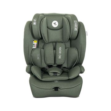 Scaun auto pentru copii Lorelli Rio Green i-Size, isofix, 15 luni-12 ani, 76-150 cm, tetiera reglabila, husa detasabila