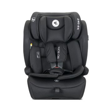 Scaun auto pentru copii Rio Black cu isofix, Top Tether, i-Size, 76-150 cm, 15 luni-12 ani