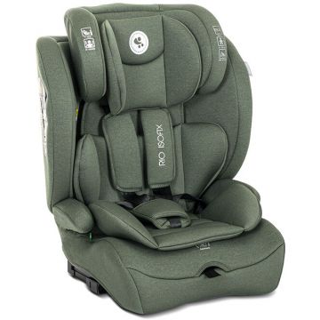 Scaun Auto pentru Copii Rio Isofix 76-150Cm 15 Luni-12 Ani Tetiera Reglabila prin Mecanism Green