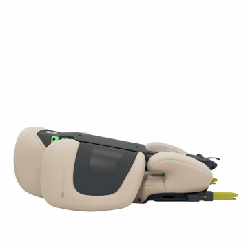 Scaun auto pliabil Kinderkraft XPand 2 Pro Beige 100-150 cm, tetiera reglabila, protectie laterala, sistem isofix