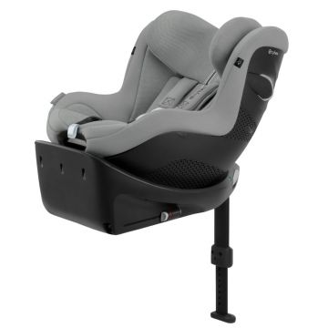 Scaun auto rotativ Cybex Sirona Gi i-Size Plus Stone Grey cu insert nou-nascut
