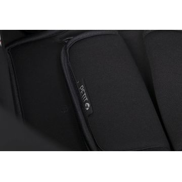 Scoica auto Colibro Petit i-Size, omologata R129, cu tetiera reglabila, copertina ajustabila, maner de transport ajustabil, pentru copii intre 40-87 cm sau 0-13 kg, Onyx