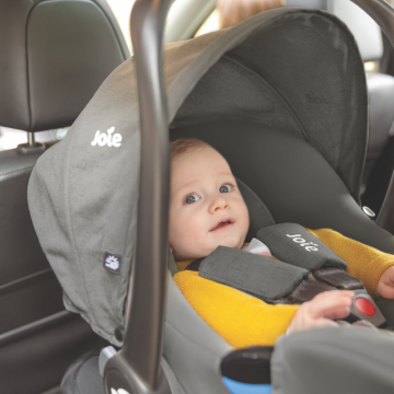 Scoica auto i-Snug 2 cu tetiera reglabila, 40-75 cm, Quartz, testata ADAC si certificata R129