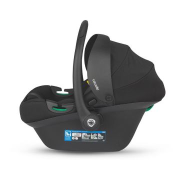 Scoica auto iSize Coccolle Knox Black, husa detasabila, insert din spuma de memorie