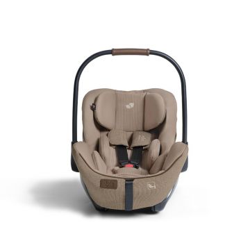 Scoica auto pentru copii Joie i-Level Pro Signature Sandstone i-Size, inclinabila, 40-87 cm, certificata R129 , tetiera ajustabla, husa detasabila, greutate suportata 13 kg