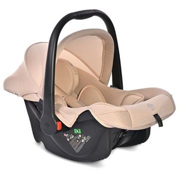 Scoica Auto pentru Copii Joy de la 0 Luni pana la 15 Luni 40-85Cm Copertina Pliabila Maner de Transport Bej